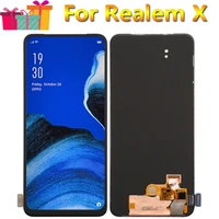 6 53 original amoled for realme x rmx1901 rmx1903 lcd display touch screen digitizer assembly for oppo realmex lcd with frame