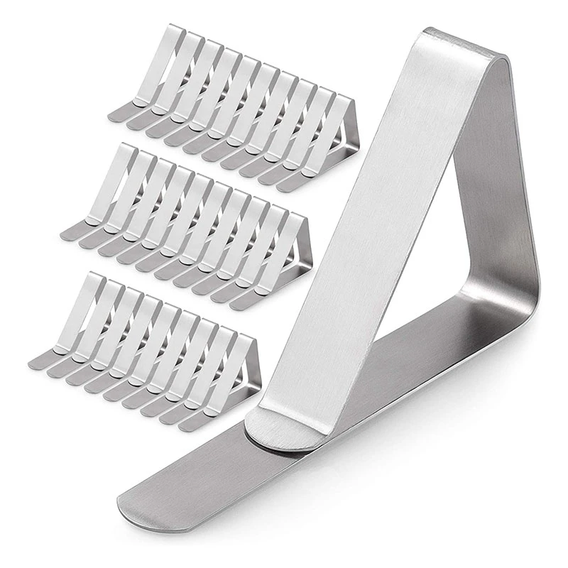 Акция! 30 шт. зажимы для скатерти-прочный Нержавеющая сталь Скатерти галстуков и