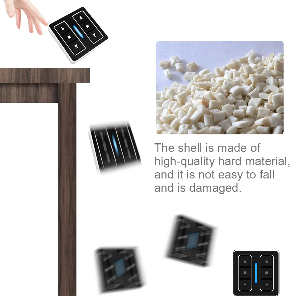 

A-OK 433.92mhz Rf Remote Control 1CH 2CH 5CH Emitter Wall Switch For Curtain Shutter Projector Garage Gate Door Automation