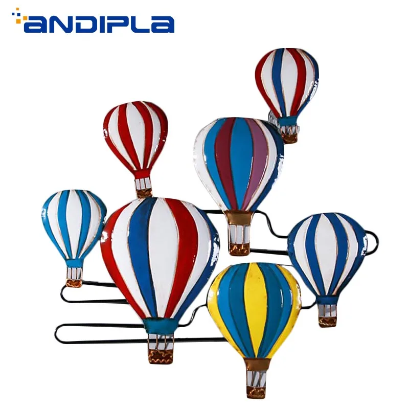 Средиземноморский Железный красочный воздушный шар настенное украшение для