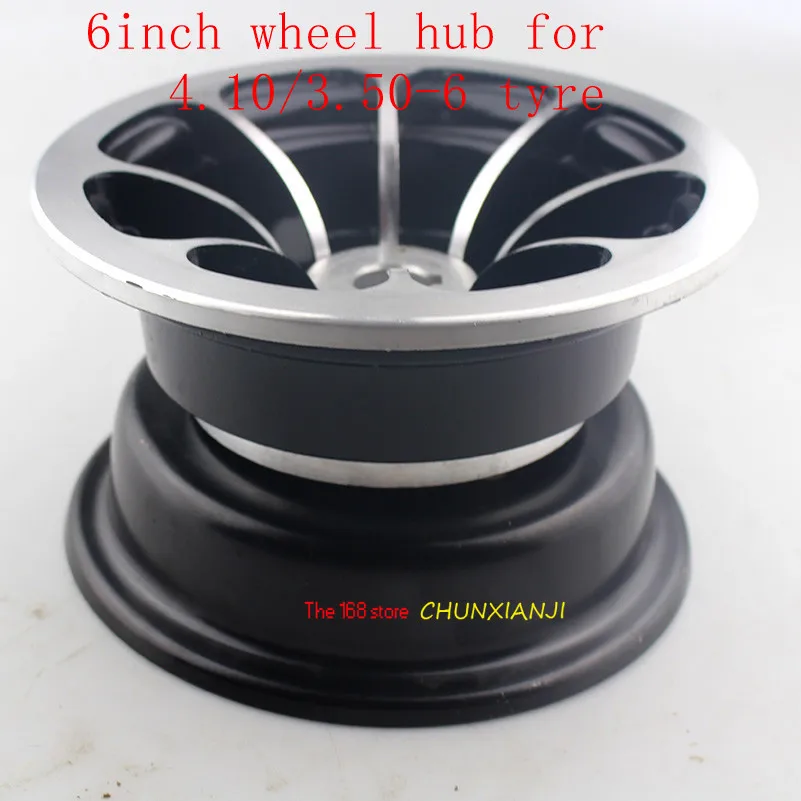 

Size 6-inch Keyway Aluminum Alloy Wheel Hub Fits for 4.10/3.50-6 Tyres Inner Tube 6 '' ATV Kart Car Scooter Snow Sweeper Rims