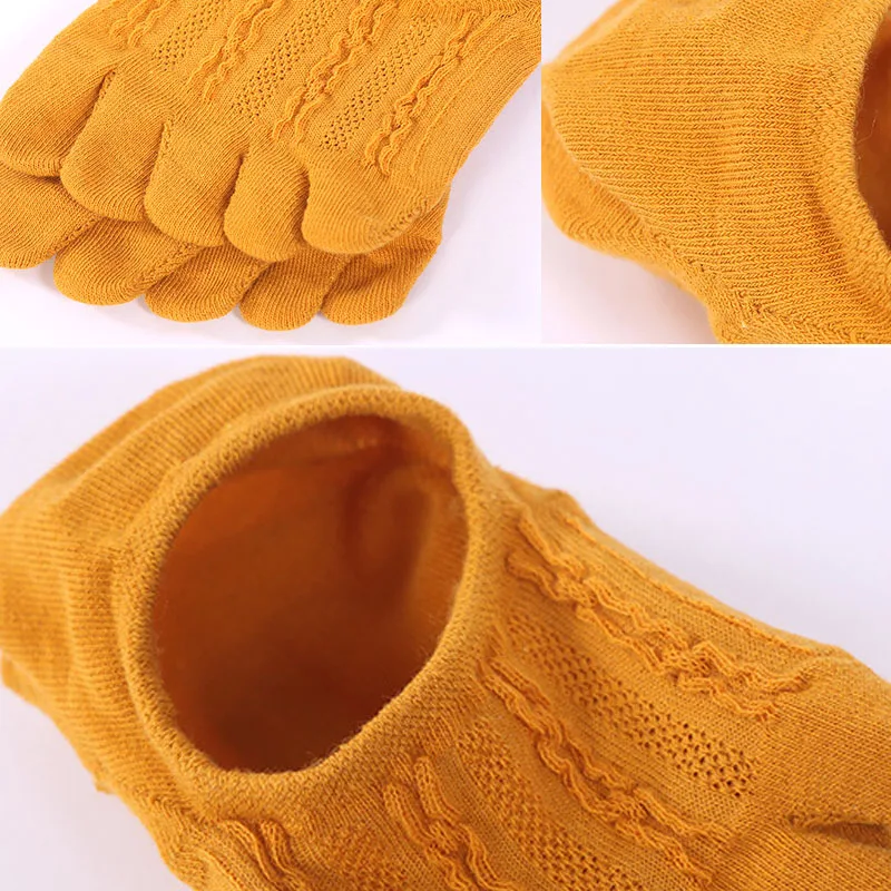5 pairs носки женские women socks no show socks non slip women five finger toe socks womens socks invisible socks boat socks