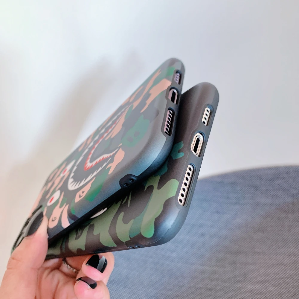 

Fashion Cartoon Camouflage pattern for iPhone 12 12promax 11Pro 11promax 7 8 7plus x xs xr xsmax soft phone case