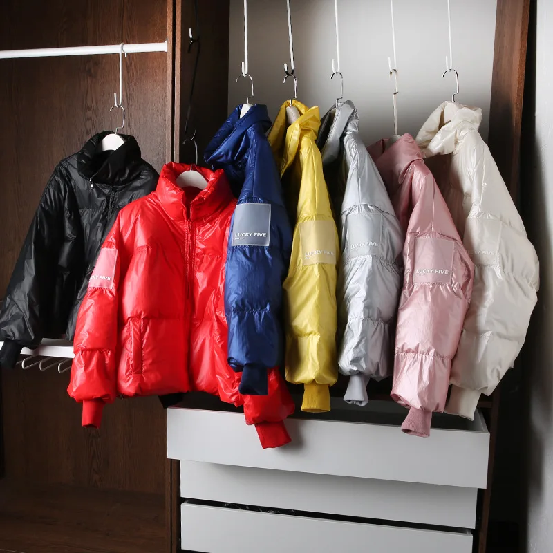 Женская верхняя одежда 2019 теплые зимние куртки женские однотонные пуховые