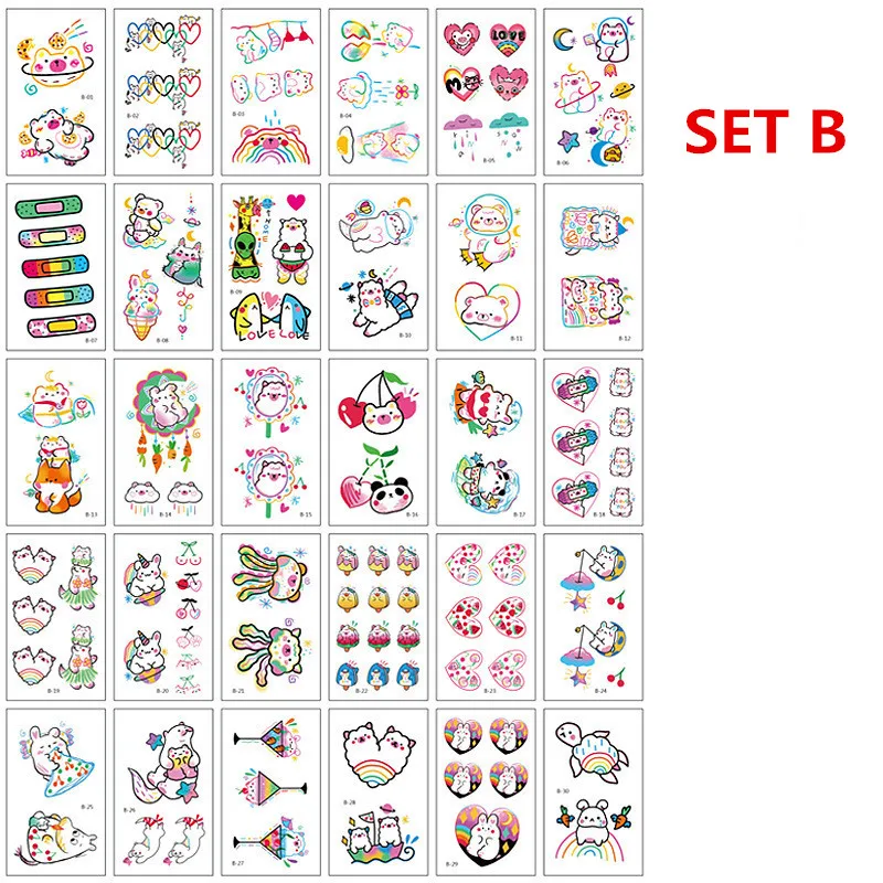 30 шт./компл. временные татуировки наклейки пикантные Для женщин штаны с