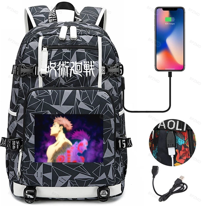 

Manga Collage Daily Backpack for Girls Boys Anime Jujutsu Kaisen aily Backpack Students Backpack