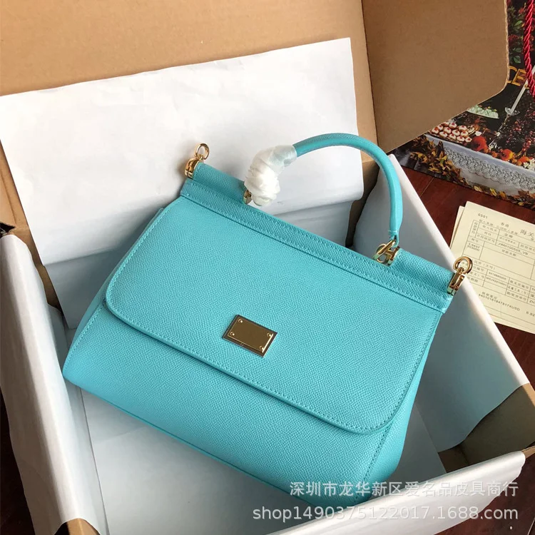 

Autumn and winter 2020 new DG palm leather bag Crossbody Bag Handbag Shoulder Bag Small Square bag