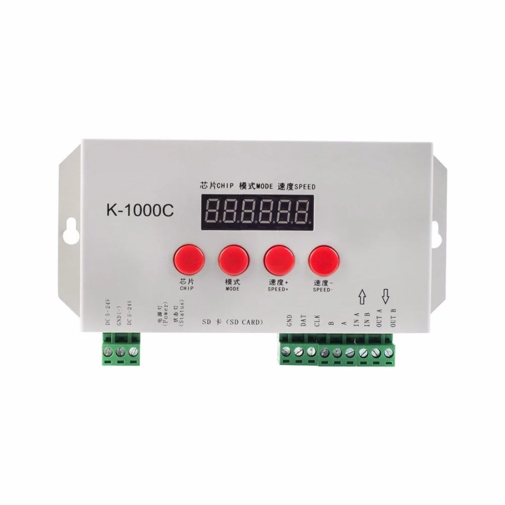 K-1000C(T-1000S обновляться) WS2812B APA102C SK6812 WS2811 WS2801 светодиодные полосы 2048 Пиксели
