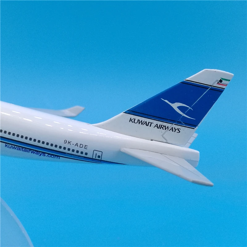 1:400 масштаб 16 см Kuwait Airways Airlines Boeing B747 металлический сплав самолета Модель