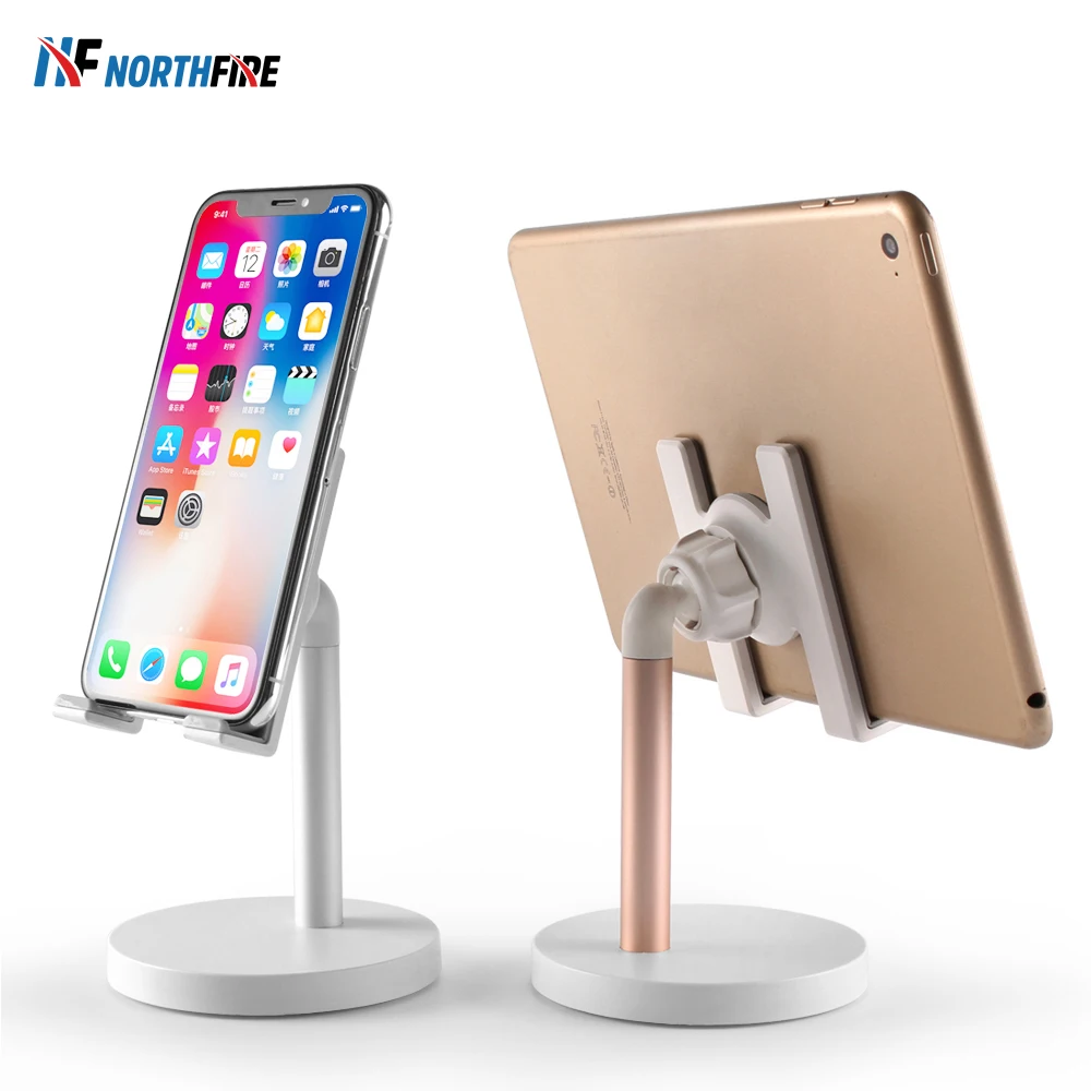 Держатель для планшетного телефона iPad iPhone 11 Pro вращающийся на усадку Настольный