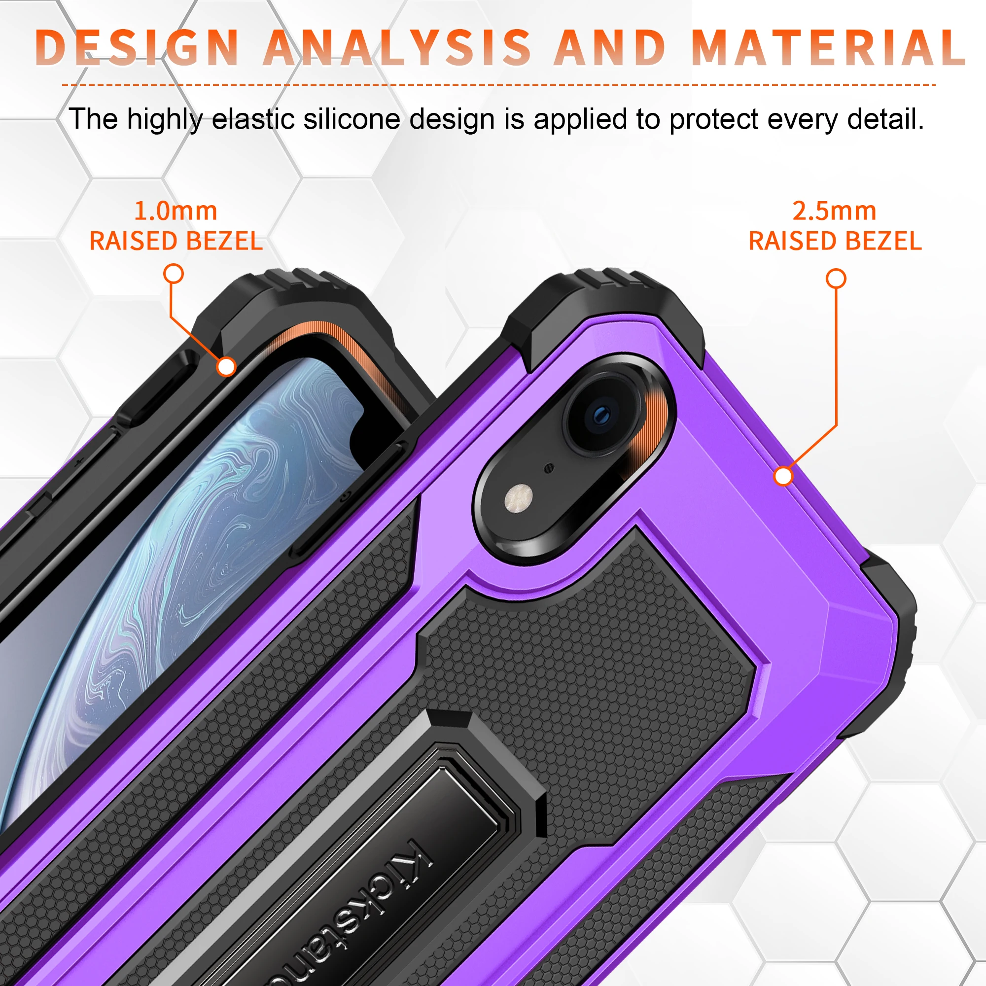 

Luxury Rugged Armor Phone Case For Xiaomi Redmi Note 8 9 9S Pro Max 9A 10T Lite 5G Shockproof Metal Stand Protector Back Cover