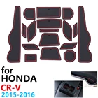Противоскользящий резиновый коврик для подставки под чашку для Honda CR-V CRV 2015 2016 MK4 facelift 2,0 2,4 2,4 аксессуары коврик для телефона