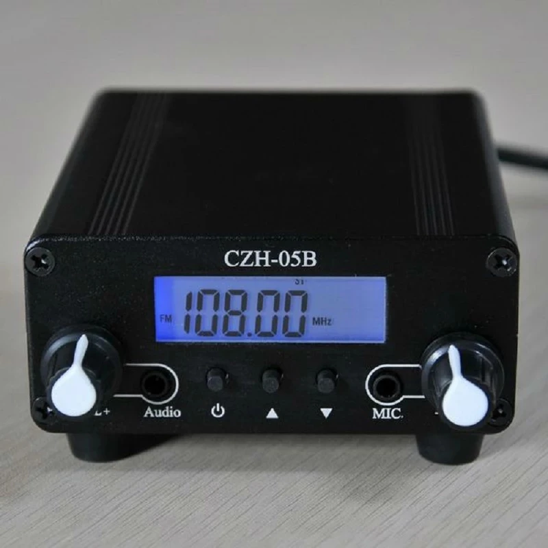 ЖК дисплей PLL 76 МГц ~ 108 0 1/0 5 Вт FM стерео трансмиттер TR508|broadcast transmitter|fm stereo