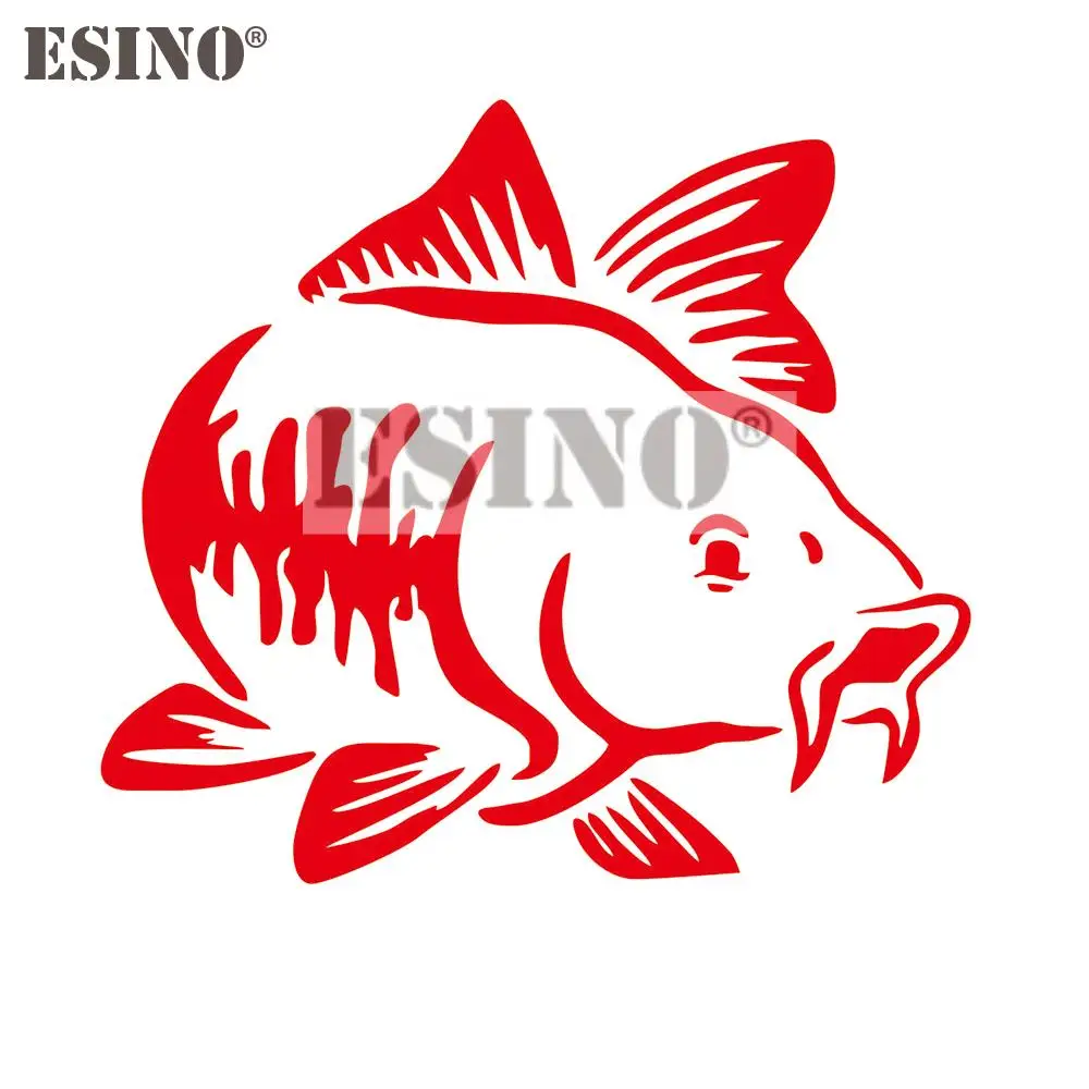 Car Styling Fishing Fish Decorative PVC 3D Carving Waterproof Decal Cartoon Sticker Pattern Vinyl Bumper Whole Body | Автомобили и