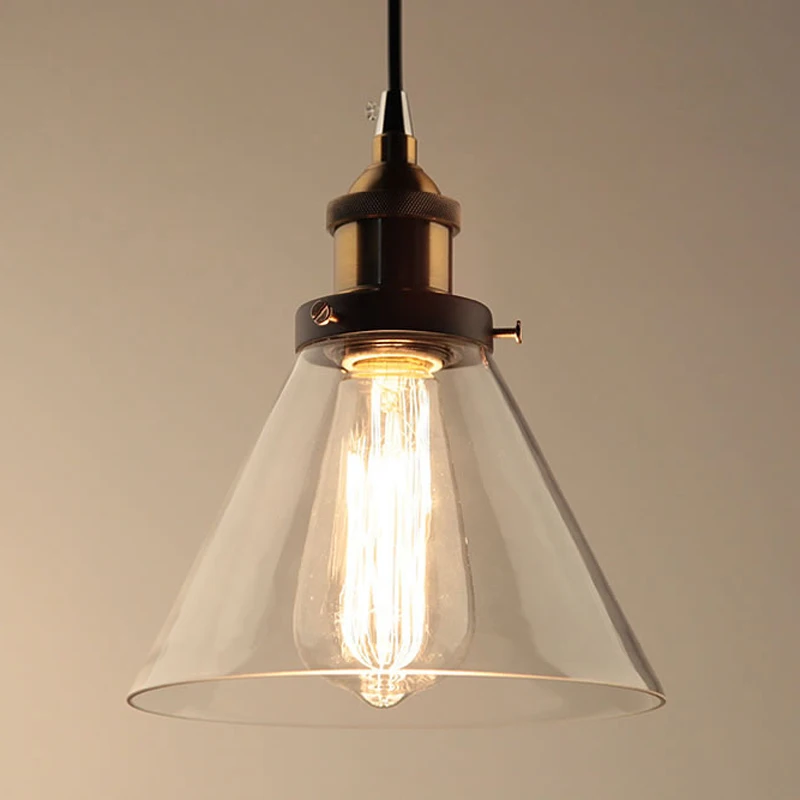 GZMJ-lámpara para colgar, luces LED Vintage para Bar, Loft, Cuerda de vidrio Industrial, Colgante gris ahumado, lustre, cocina y jardín