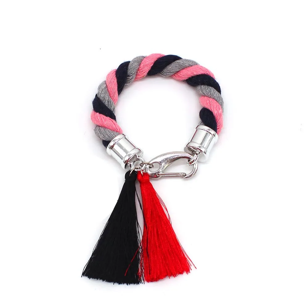 

Fashion Friendship Bracelet For Women Handmade Tassel Bracelets Vintage Fashion Wide Cuff Jewelry Gifts