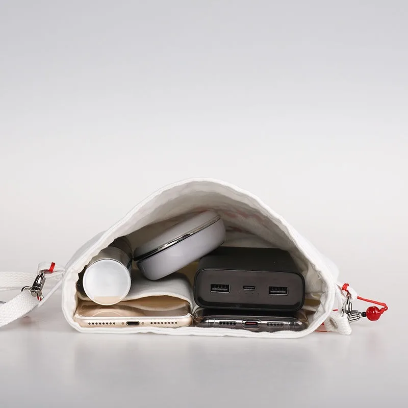 

Original Retro Chinese Style Bag Hanfu Printing Mobile Phone Bags Shoulder Messenger Bolsa Literary Canvas Sac A Dos Mochila