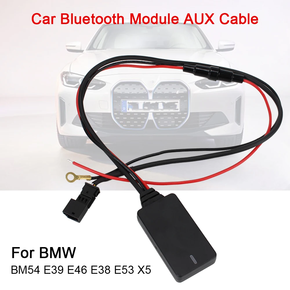 

Автомобильный Bluetooth модуль AUX в аудио Радио адаптер для BMW BM54 E39 E46 E38 E53 X5 3-контактный Bluetooth автомобильный комплект