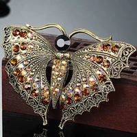 donia jewelry fashion vintage butterfly brooch pin perfect rhinestone brooch bouquets have accessories brand female scarf needle