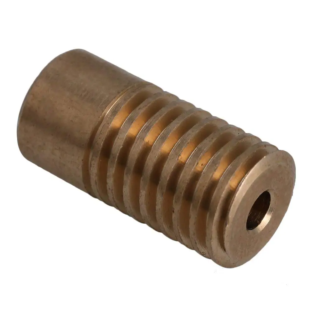 Желтый 0 5 Модуль мм диаметр отверстия латунный червячный вал шестерни для