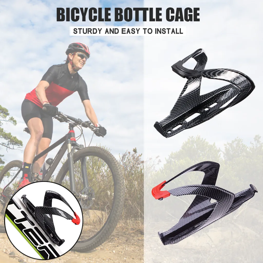 Фото Велосипедный дорожный велосипедный держатель для бутылки из углеродного стекла