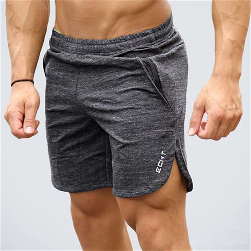 

Mens gym cotton shorts Run jogging sports Fitness bodybuilding Sweatpants male profession workout training Brand short pants