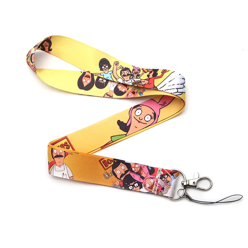 CA112 Bob's Burgers шейный ремешок для ключей, ID карт, телефонных ремешков, USB держатель для бейджа, сделай сам, ремешок для шеи, висячий канат, Lanyards