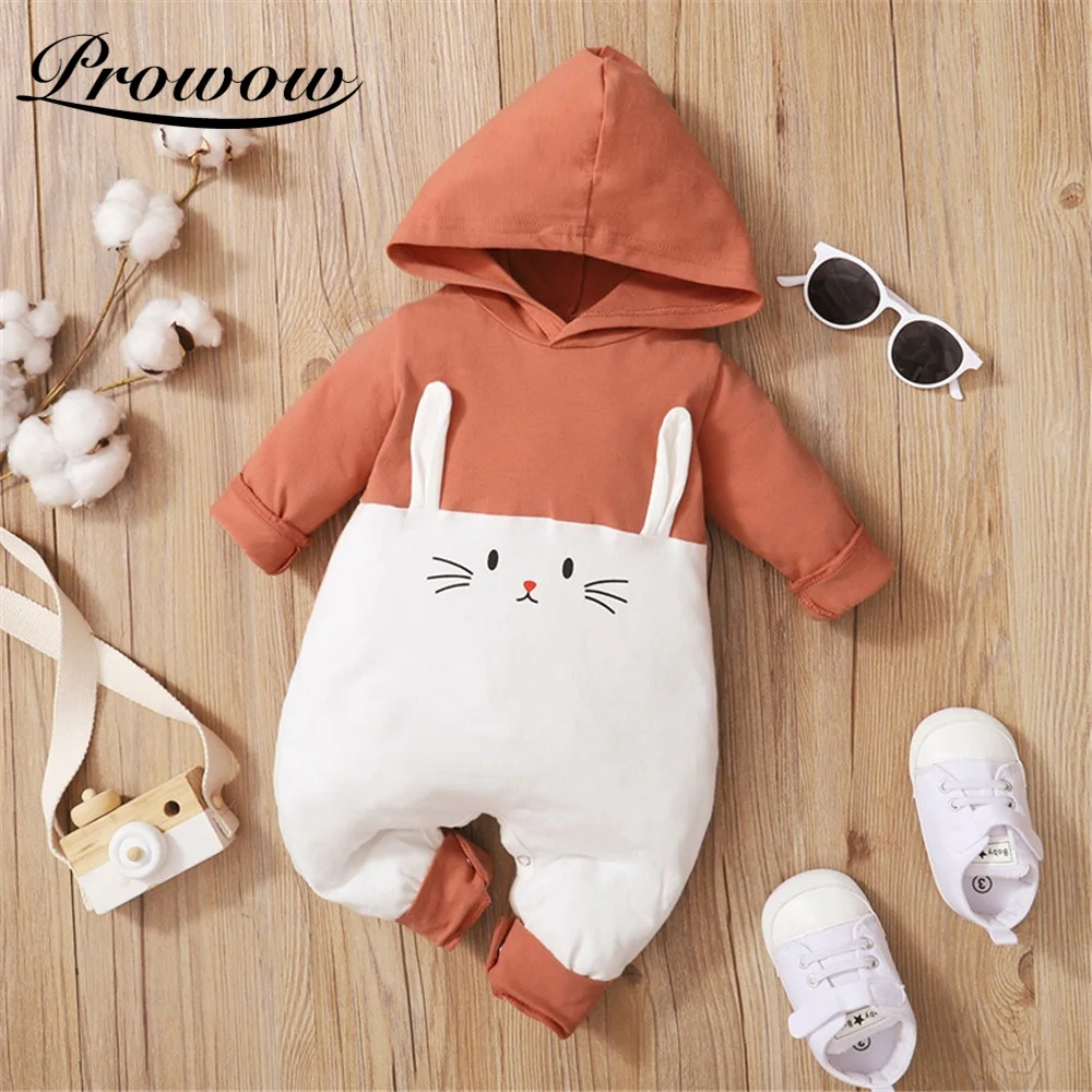 

Комбинезон Prowow для мальчиков, зимний, теплый, с рисунком кролика