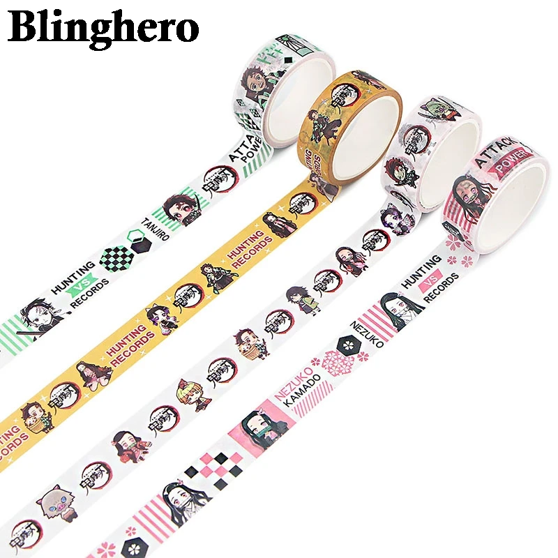 CA1371 стильная декоративная Васи лента в стиле аниме для скрапбукинга