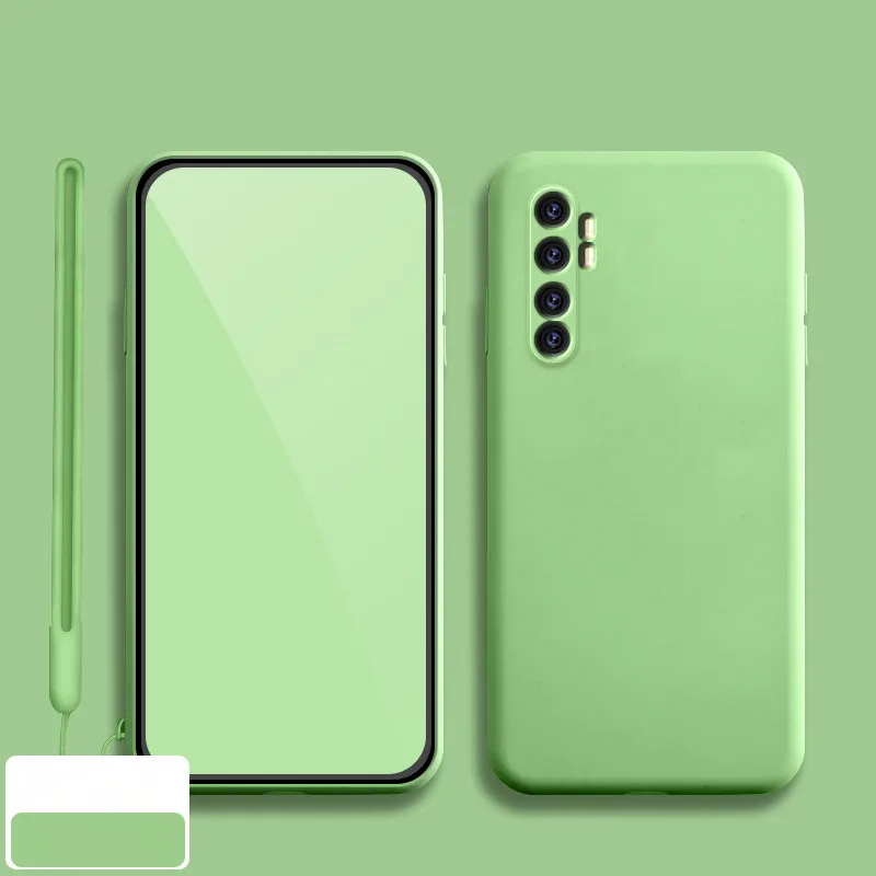 Силиконовый чехол для Xiaomi Mi Note 10 Lite однотонный матовый 9T CC9 CC10 Poco x2 F2 Pro Redmi K20 9S 8