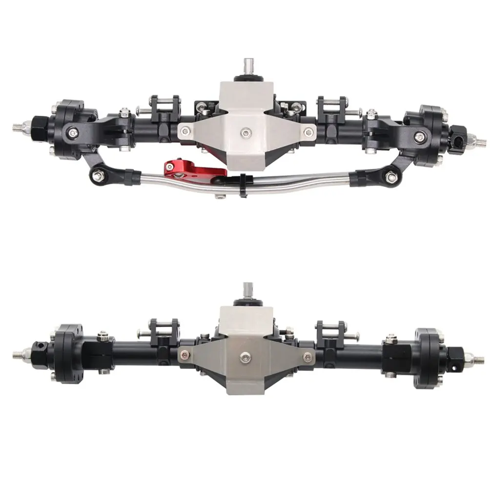 

SCX10 Aluminum CNC Metal Axle With Metal Armor Chassis Shield for 1/10 RC Crawler Car Axial SCX10 II 90046 90047 Upgrade Parts