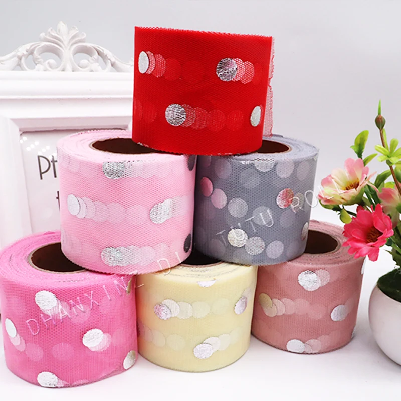 Тюль в рулоне катушка ткань для пачки подарочная упаковка вечеринки украшение