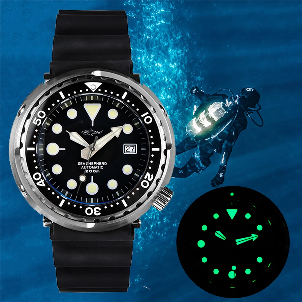 Часы HEIMDALLR Мужские механические водостойкие 300 м 47 мм|Мужские часы| |