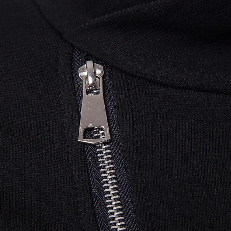 Мужская кожаная толстовка с рукавами в стиле пэчворк трикотажная одежда