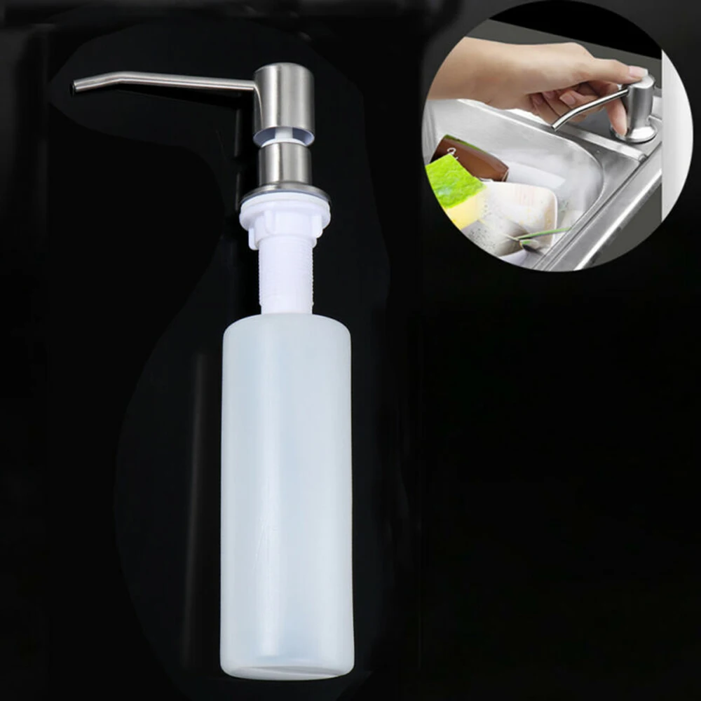Белый пластиковый диспенсер для мыла Кухонная Раковина Мыло ручная бутылка