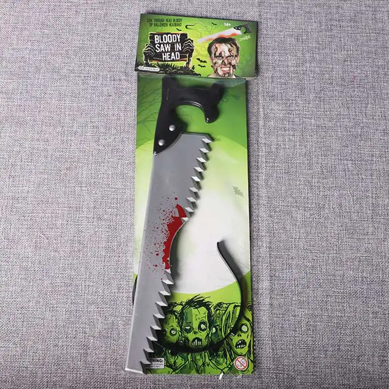 DIY поддельные пилы топор-нож страшный Хэллоуин повязка на голову приколы ужас