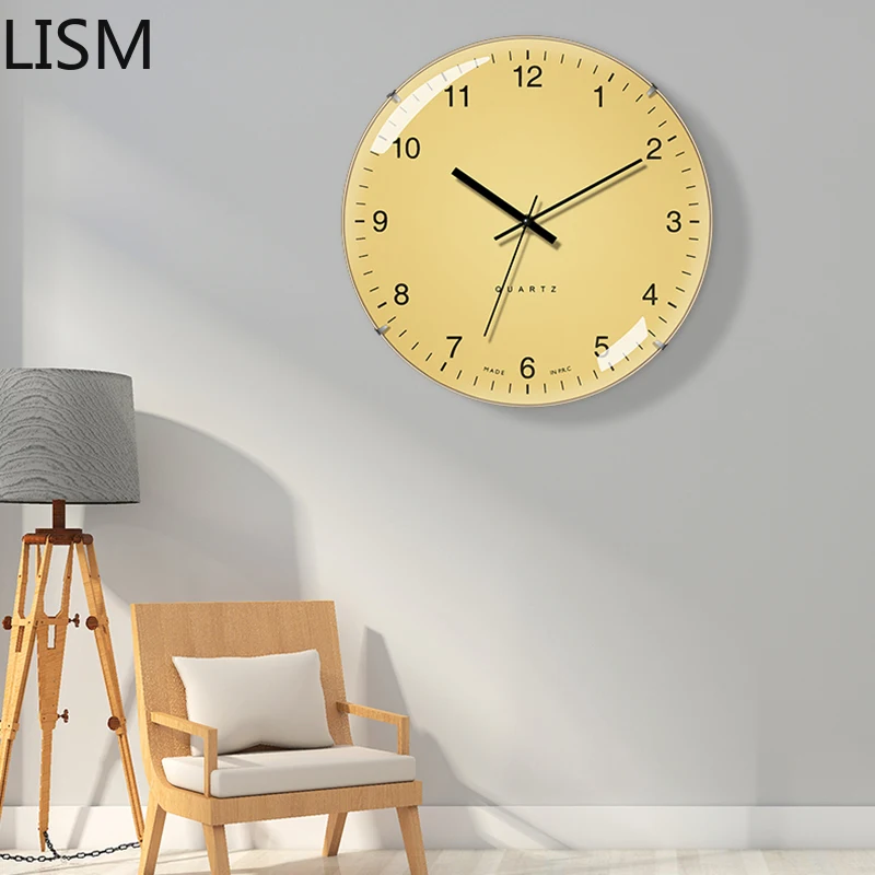 

Living Room Modern Design Round Wall Clock Quartz Silent Nordic Wall Clock Luxury Clocks Wall Home Decor Reloj De Pared Moderno