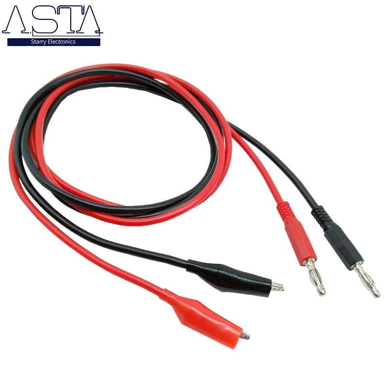 4 мм двойной зажим типа крокодил для разъема банан Кабель Тестового щупа