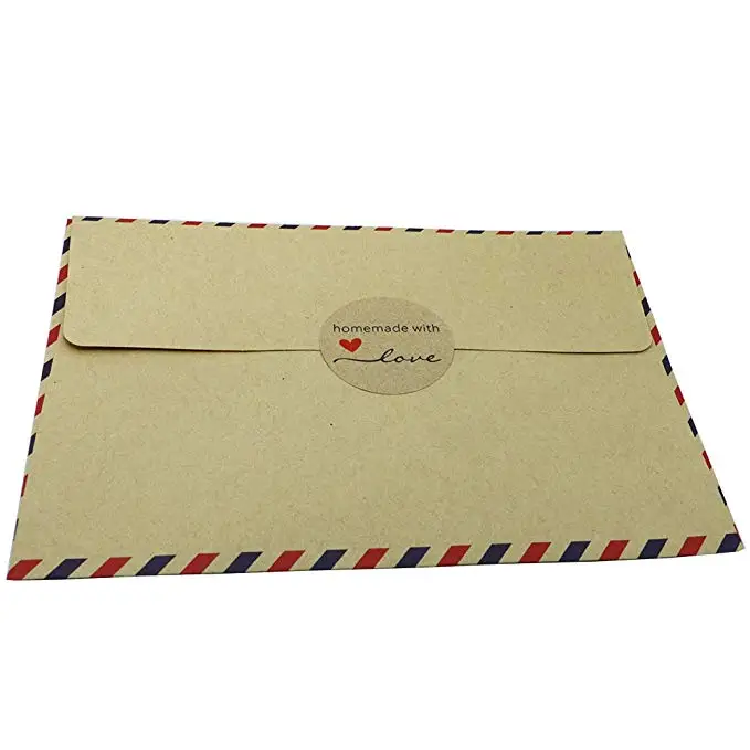 Крафт бумага ручной работы наклейка спасибо для свадебных сувениров и вечерние