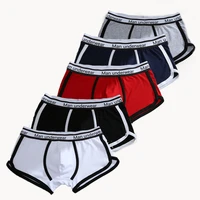 5pcslot underpants cotton men boxers man breathable flexible comfortable shorts boxers male underwear solid mens panties