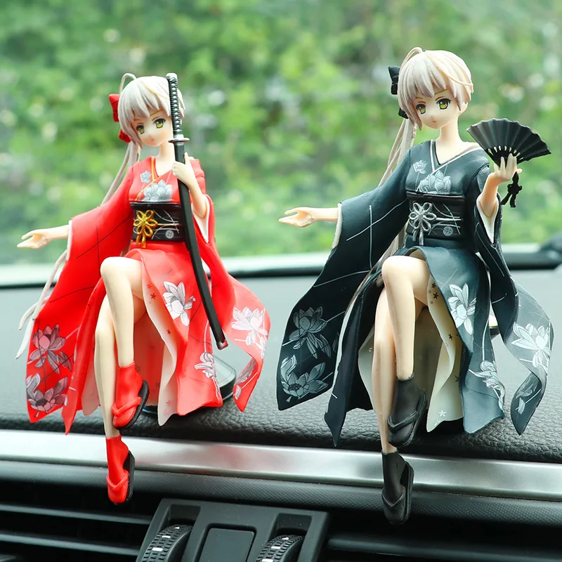 

Cartoon Anime Cute Car Decoration Ornaments Action & Toy Figures Yukino Cute Beautiful Girl Goddess Cosplay Anime Action Figures