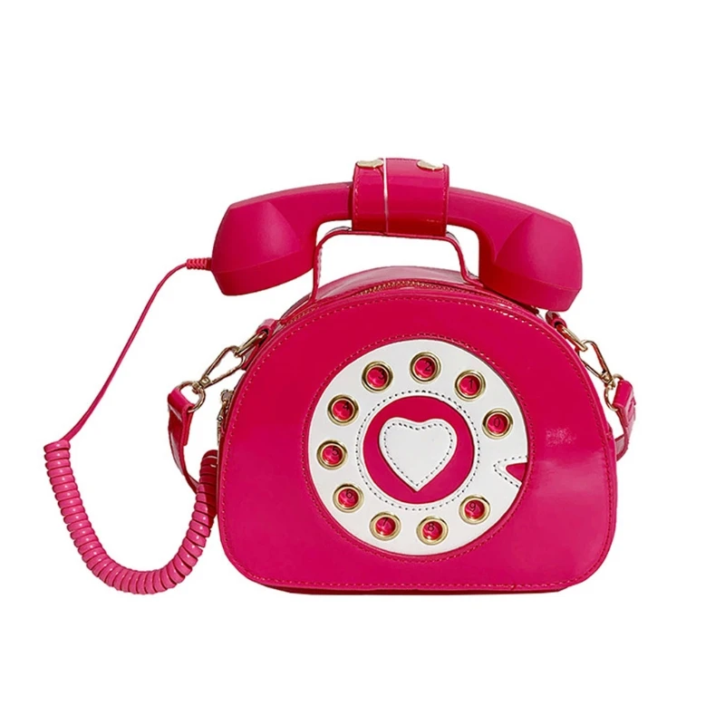 

Women Telephone Shaped PU Leather Shoulder Crossbody Bag Handbag Satchel Purse 066C