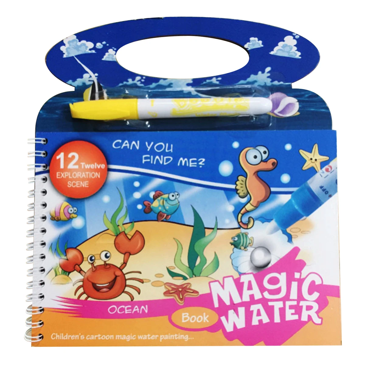 2019 многоразовая Волшебная книга для рисования водой книжка-раскраска и