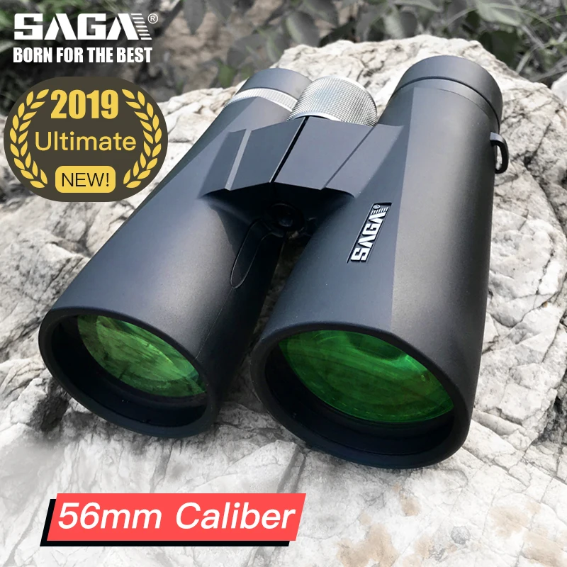 Saga высокомощный бинокль 8X 10X 12X56 телескоп с оптическим ED объективом для взрослых