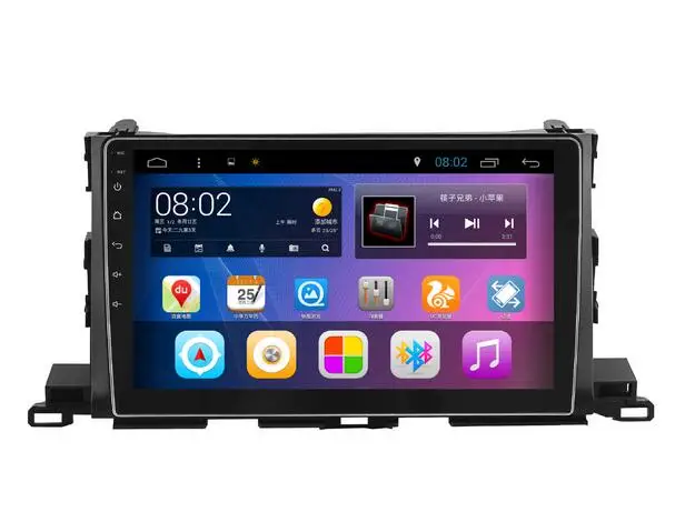 10 1 "четырехъядерный Android автомобильный Радио gps навигатор для Toyota Highlander Kluger
