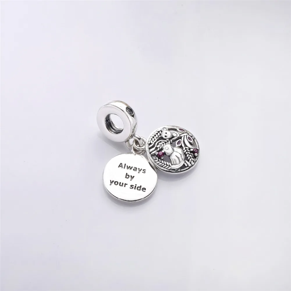 Женский браслет из серебра 925 пробы с птицами|Ювелирные шармы| |