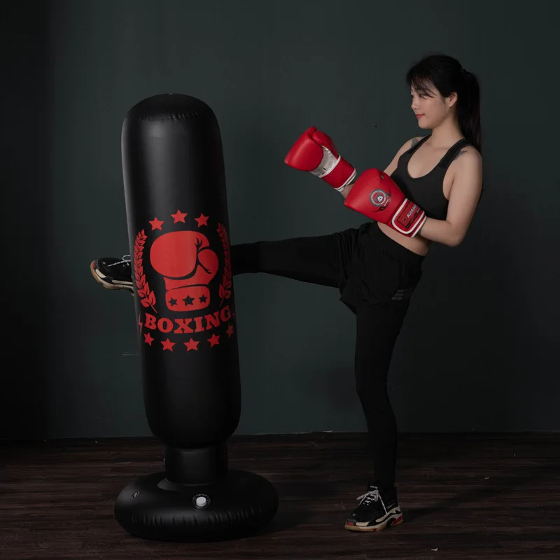 Надувной боксерский мешок для тренировок ММА взрослой дыропробивной тхэквондо