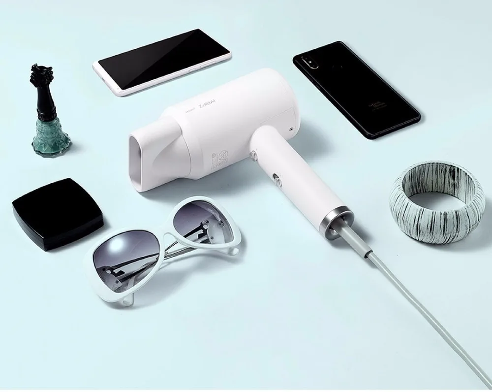 xiaomi mi jia zhibay Портативный анион HL3 1800 Вт 2 скорости температуры mi фен для путешествий xiaomi домашние комплекты