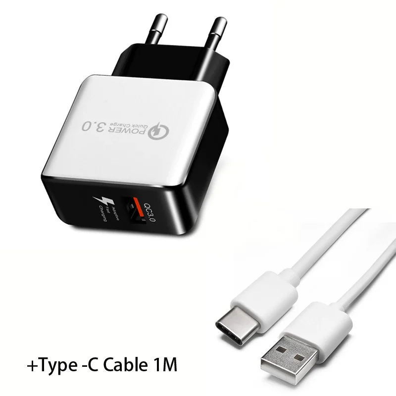 Быстрая зарядка 3,0 Быстрая зарядка USB Зарядное устройство для Xiaomi Redmi K20 Примечание iPhone 7 6 Plus 5 iPad Pro 4 4X 4A 5A 6A 7A фотоаппаратов моментальной печати 7s 5 плюс Go S2 Y2 QC 3,0 телефон Зарядное устройство - Тип штекера: Charger Cable White