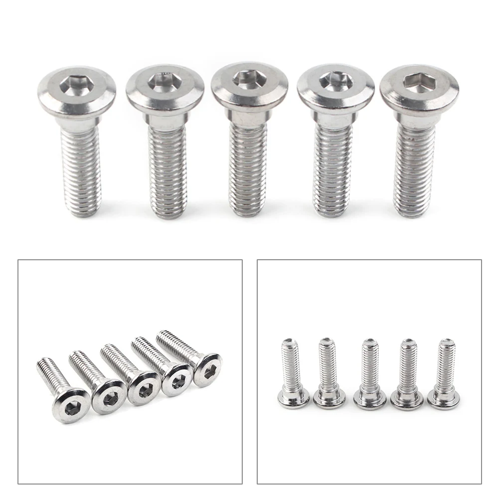 

5Pcs M8x30 mm Steel Bolts Ti Hex Socket Disc Brake Rotor Screws Fasteners For Kawasaki Ninja 300 ZX7R ZRX1100